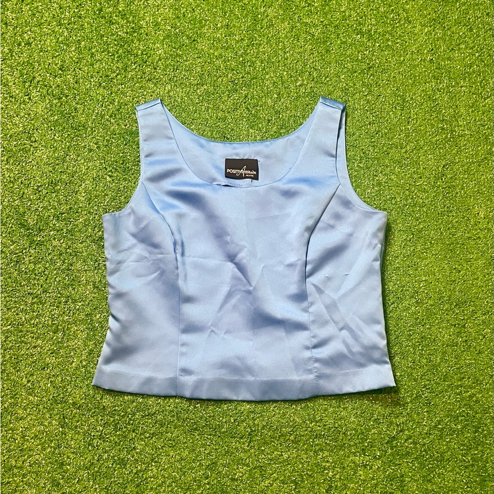 Positive Attitude Light Blue Camisole